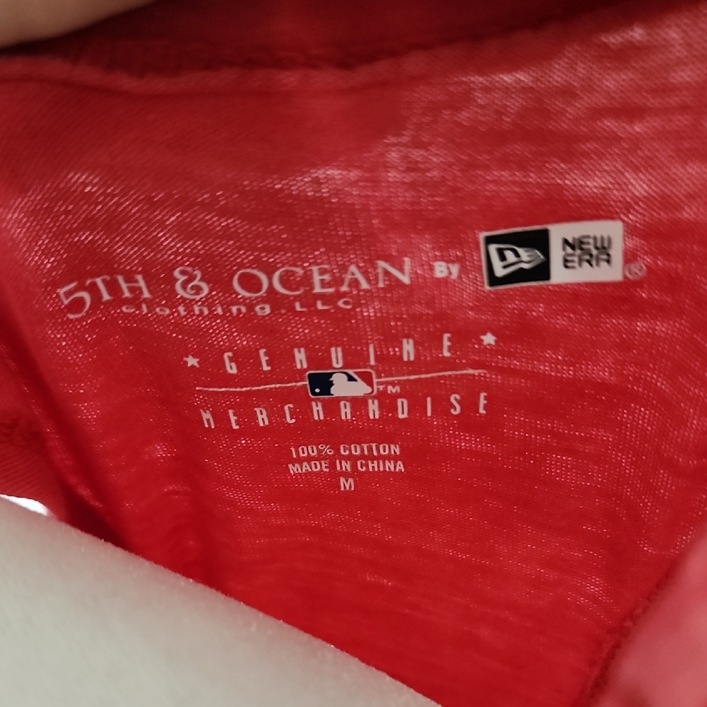 5th & Ocean Red Cincinnati Reds Women's Tank Top - Picture 2 of 6